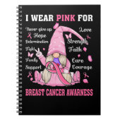 Brustkrebs Nom Ich trage rosa für Brustkrebs Notizblock (Vorderseite)