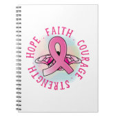 Brustkrebs-Notebook Notizblock (Vorderseite)