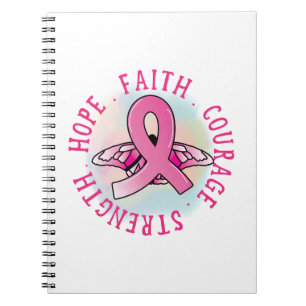 Brustkrebs-Notebook Notizblock