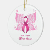 Brustkrebs-Ornamente Keramik Ornament (Links)