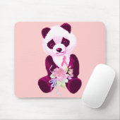 Brustkrebs-Panda-Bär Mousepad (Mit Mouse)
