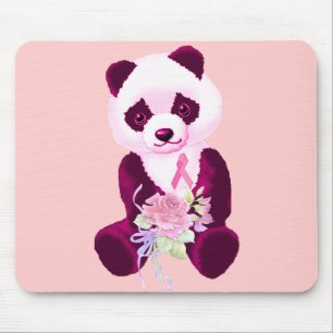 Brustkrebs-Panda-Bär Mousepad