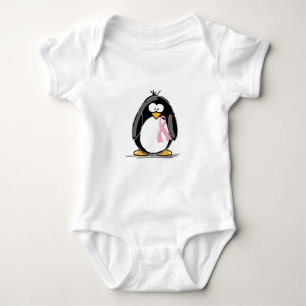 Brustkrebs-Pinguin Baby Strampler
