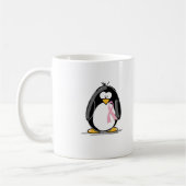 Brustkrebs-Pinguin Kaffeetasse (Links)
