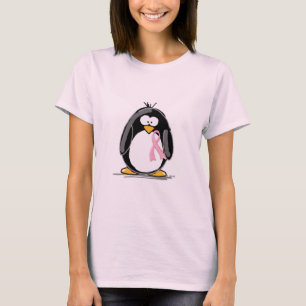 Brustkrebs-Pinguin T-Shirt