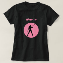 Brustkrebs Pink Warrior Frau T-Shirt