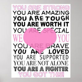 Brustkrebs-Poster Poster