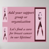 Brustkrebs-Poster Poster (Vorne)