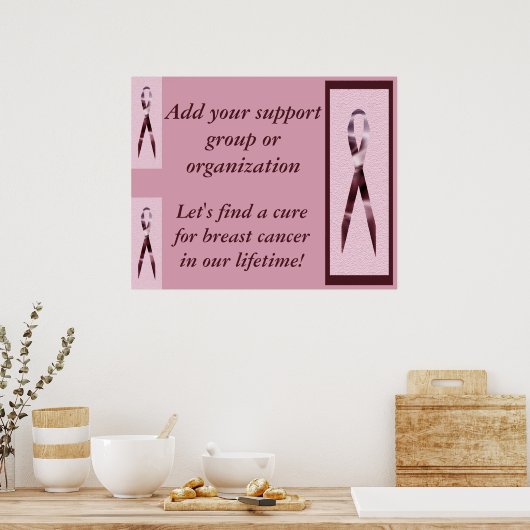 Brustkrebs-Poster Poster (Küche)