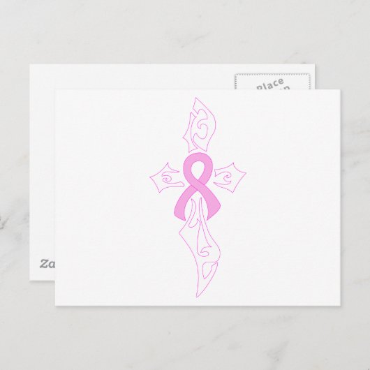 Brustkrebs Postkarte (Vorne/Hinten)