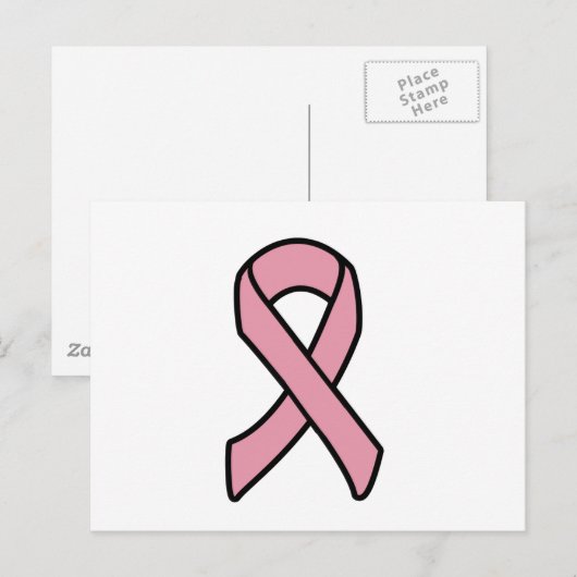 Brustkrebs Postkarte (Vorne/Hinten)