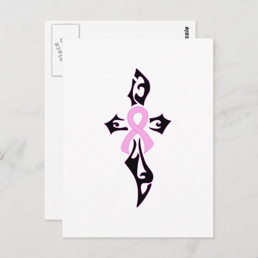 Brustkrebs Postkarte (Vorne/Hinten)