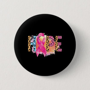 Brustkrebs-Regenbogen im Oktober tragen wir Pink H Button