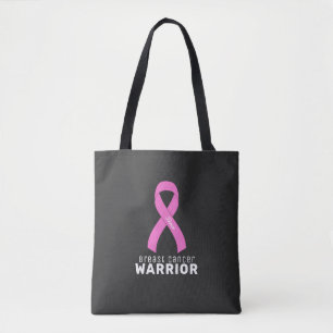 Brustkrebs-Ribbon Black Tote Bag Tasche