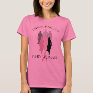 Brustkrebs-Ribbon jede Frau Hemd T-Shirt