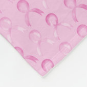 Brustkrebs, rosa Band, Fleece Blanket #gift (Ecke)