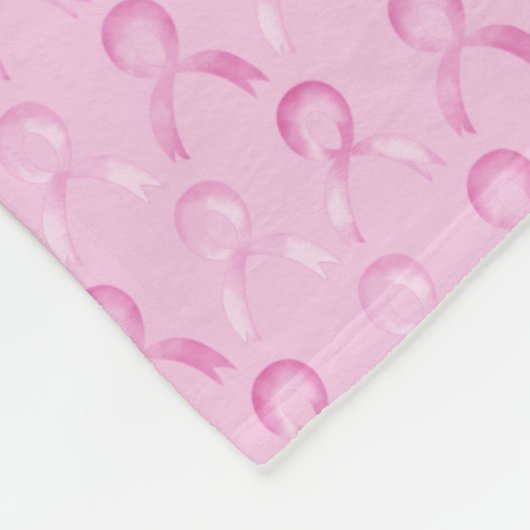 Brustkrebs, rosa Band, Fleece Blanket #gift (Ecke)