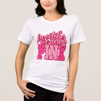 Brustkrebs, rosa Band Unterstützung, Krebs Tri-Blend Shirt