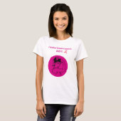 Brustkrebs Rosa Kick Butt Frau T-Shirt (Vorne ganz)