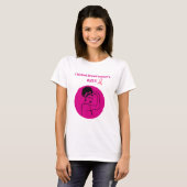 Brustkrebs Rosa Kick Butt Frau T-Shirt (Vorne ganz)