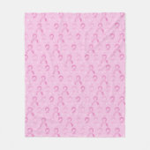 Brustkrebs, rosa Schleimhaut, Geschenk Fleece Blan (Vorderseite)