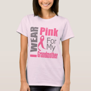 Brustkrebs-Schleife ich trage rosa Großmutter T-Shirt