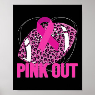 Brustkrebs-Schleife rosa Rosa Verdeck rosa Band L Poster