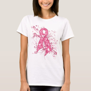 Brustkrebs Schleifen-Rolle T-Shirt