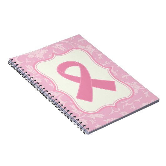 Brustkrebs Schleifensegen Geschenk Notizblock (Rechte Seite)