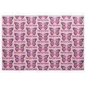 Brustkrebs-Schmetterlings-Band der Hoffnung Stoff (Fat Quarter (45,7 x 55,9 cm))