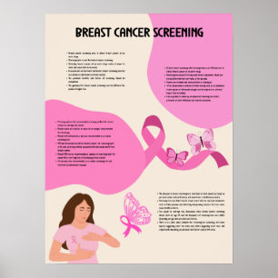 Brustkrebs-Screening medizinisches Poster