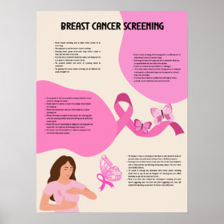Brustkrebs-Screening medizinisches Poster