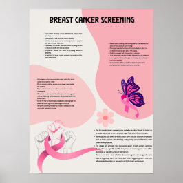 Brustkrebs-Screening medizinisches Poster