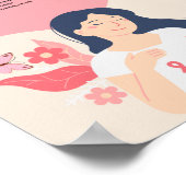 Brustkrebs-Screening medizinisches Poster (Ecke)