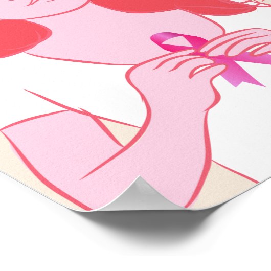 Brustkrebs-Screening medizinisches Poster (Ecke)