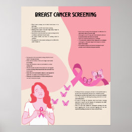 Brustkrebs-Screening medizinisches Poster