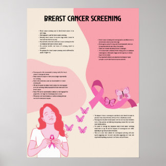 Brustkrebs-Screening medizinisches Poster