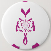 Brustkrebs-Sensibilisierungsband Button (Vorderseite)
