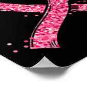 Brustkrebs-Sensibilisierungskampagne für Herzkrebs Poster (Ecke)