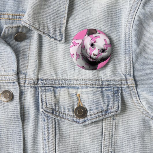 Brustkrebs-Sensibilisierungskat Button (Beispiel)