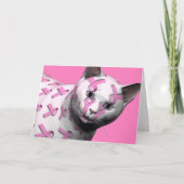 Brustkrebs-Sensibilisierungskat Karte (Vorderseite)