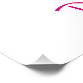 Brustkrebs-Sensibilitätspender Poster (Ecke)