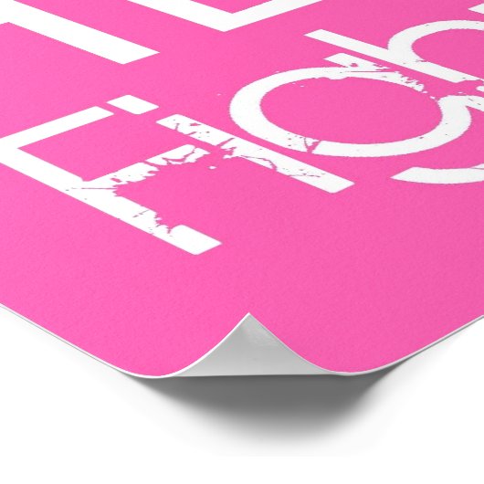 Brustkrebs-Sensibilitätspender Poster (Ecke)