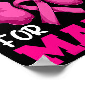 Brustkrebs-Shirt Poster (Ecke)