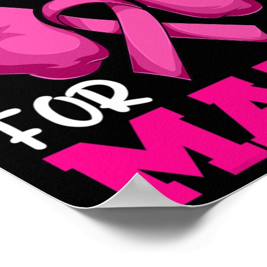 Brustkrebs-Shirt Poster (Ecke)