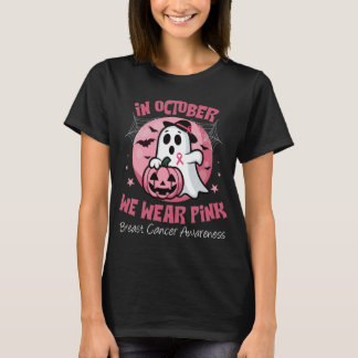 Brustkrebs Shirts Frauen Halloween im Oktober Wir
