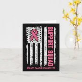 Brustkrebs-Shirts unterstützen Brustkrebs im Quadr Karte (Gelbe Blume)