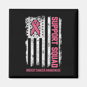 Brustkrebs-Shirts unterstützen Brustkrebs im Quadr Magnet