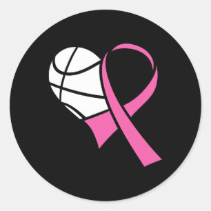 Brustkrebs-Sketch Ll Pink Ribbon Sport Mammogra Runder Aufkleber