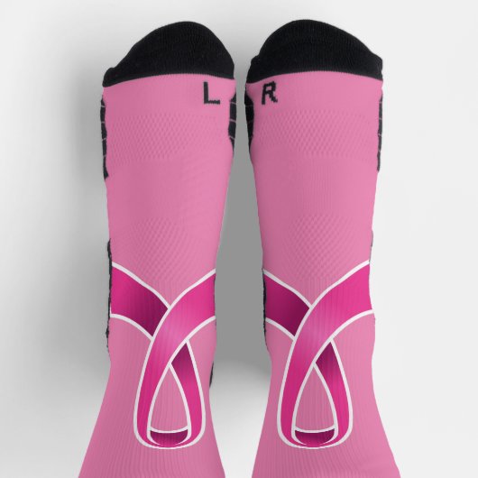 Brustkrebs Socken (Oben)